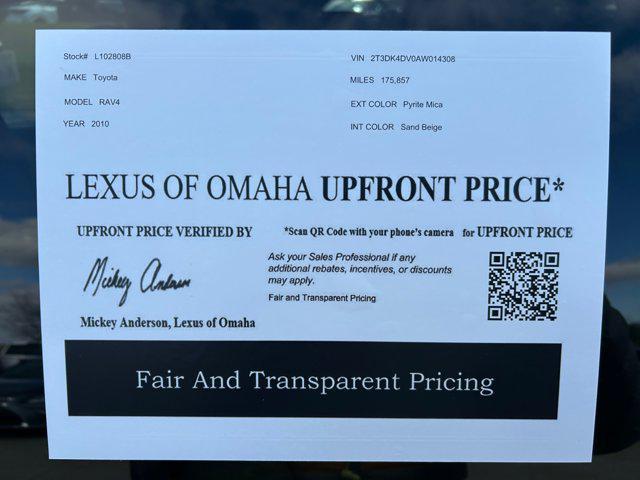 used 2010 Toyota RAV4 car, priced at $11,000