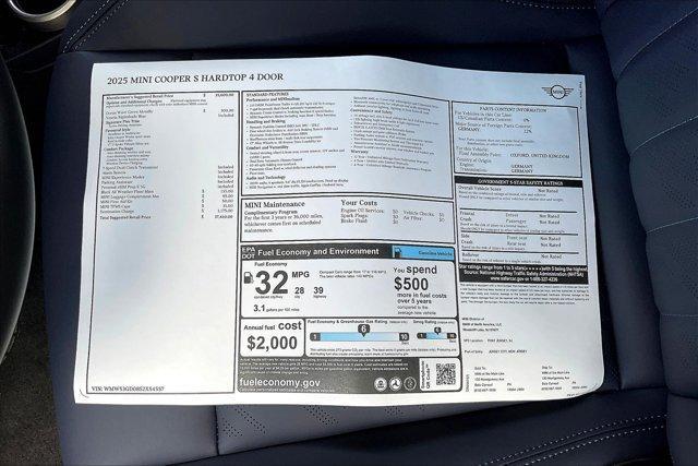 new 2025 MINI Hardtop car, priced at $37,410