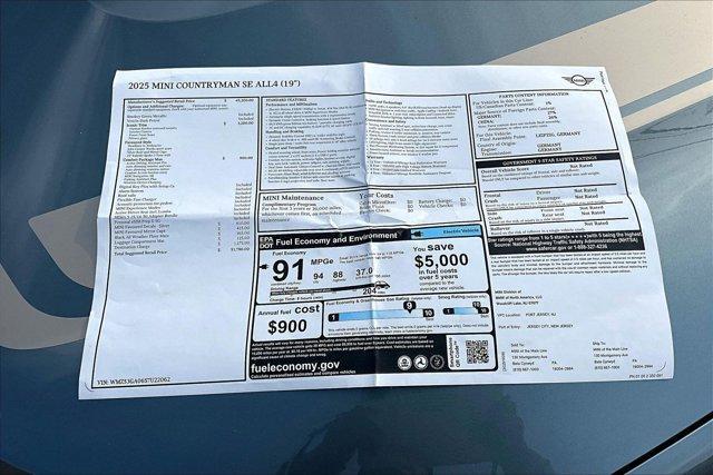 new 2025 MINI Countryman car, priced at $51,790