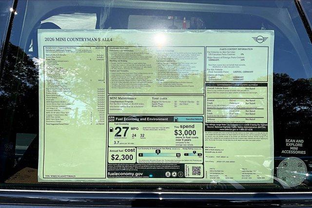 new 2026 MINI Countryman car, priced at $44,760