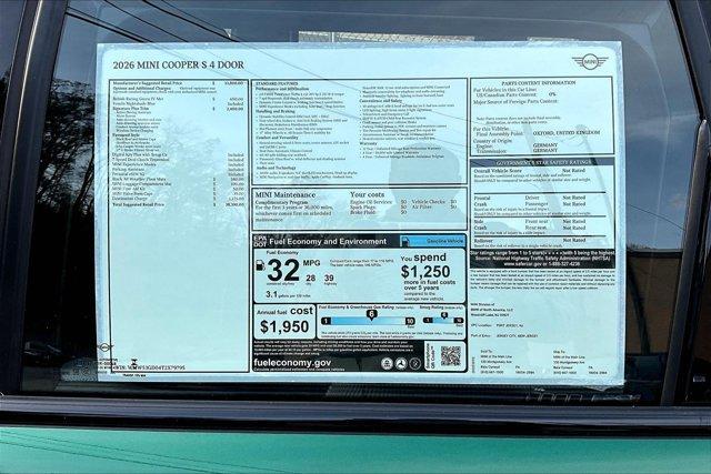 new 2026 MINI Hardtop car, priced at $38,390