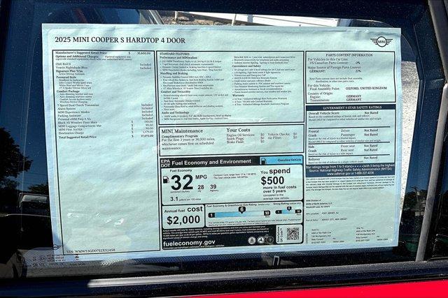 new 2025 MINI Hardtop car, priced at $37,075