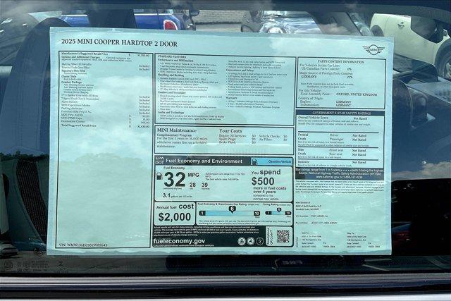 new 2025 MINI Hardtop car, priced at $32,430
