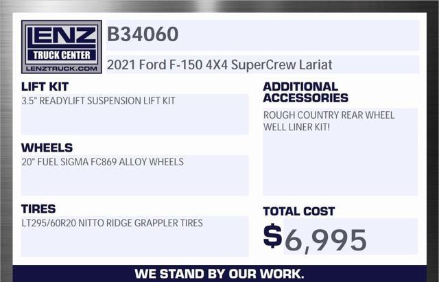 used 2021 Ford F-150 car, priced at $48,998