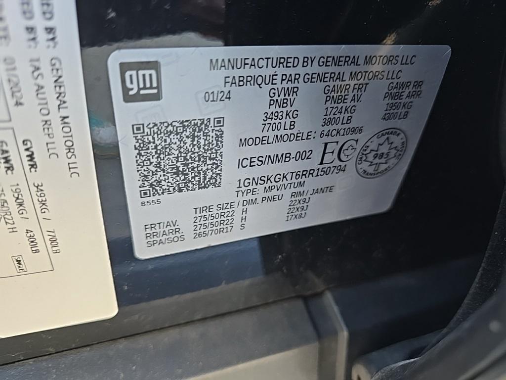 used 2024 Chevrolet Suburban car, priced at $75,997