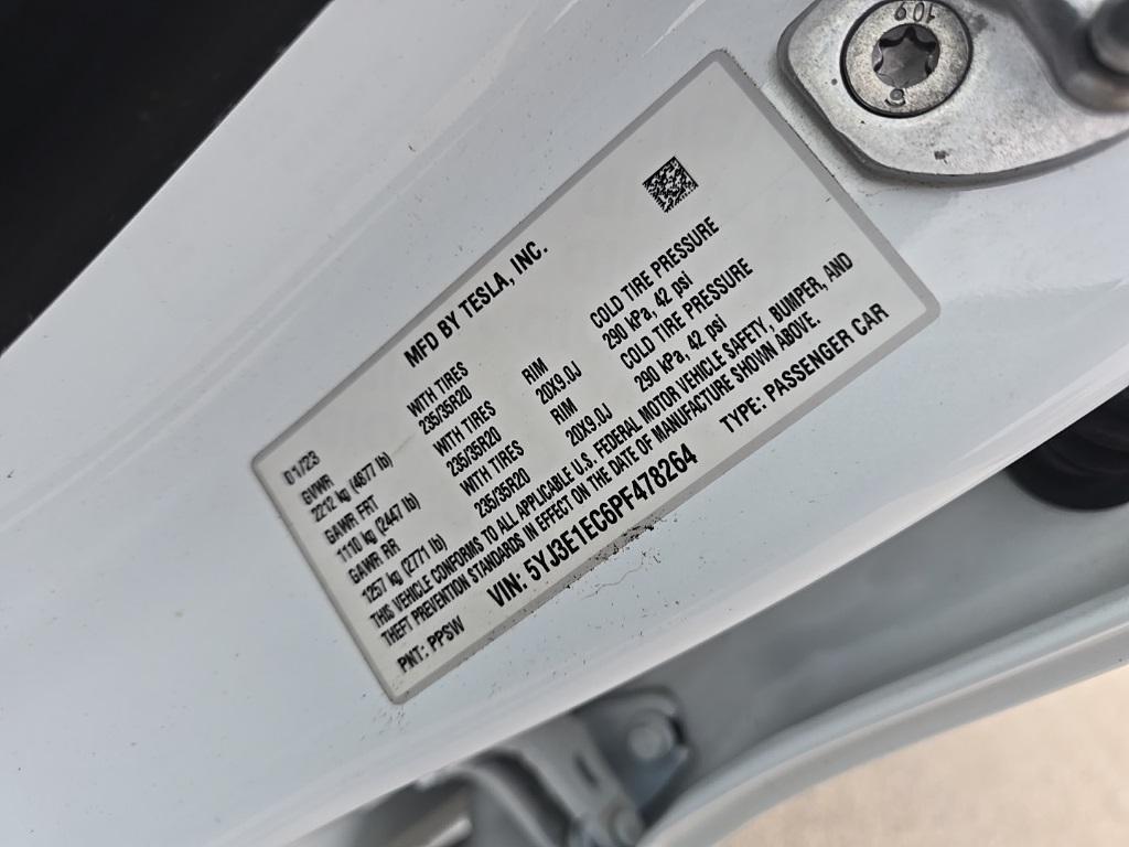 used 2023 Tesla Model 3 car, priced at $31,997