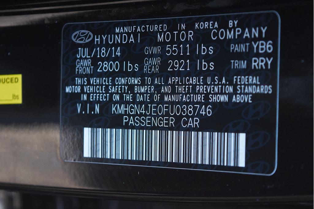 used 2015 Hyundai Genesis car, priced at $12,995