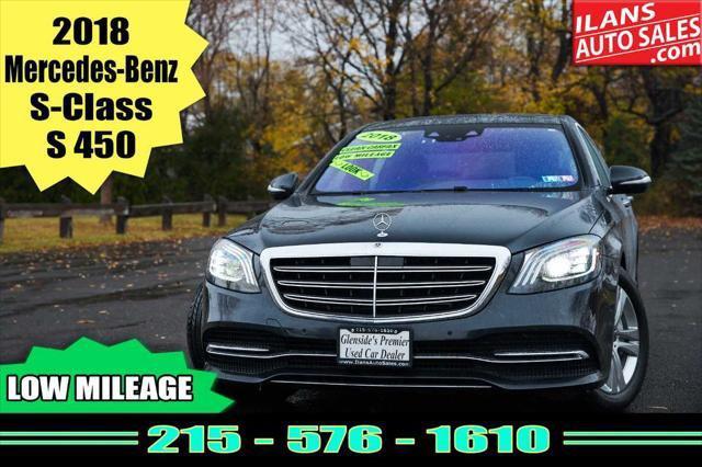 used 2018 Mercedes-Benz S-Class car, priced at $33,995