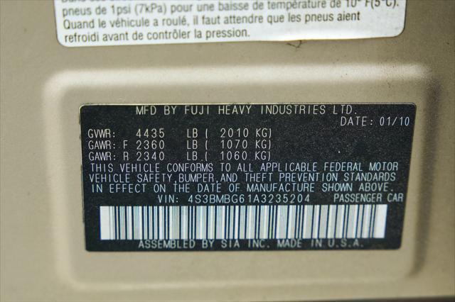 used 2010 Subaru Legacy car, priced at $5,995