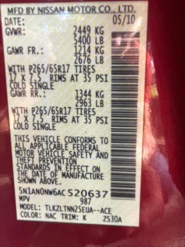 used 2010 Nissan Xterra car, priced at $4,995