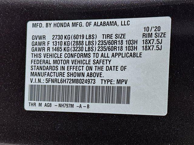 used 2021 Honda Odyssey car, priced at $24,996