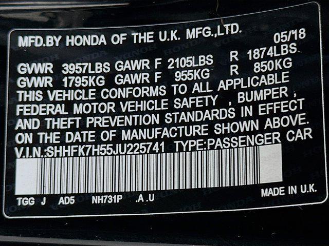 used 2018 Honda Civic car, priced at $14,496