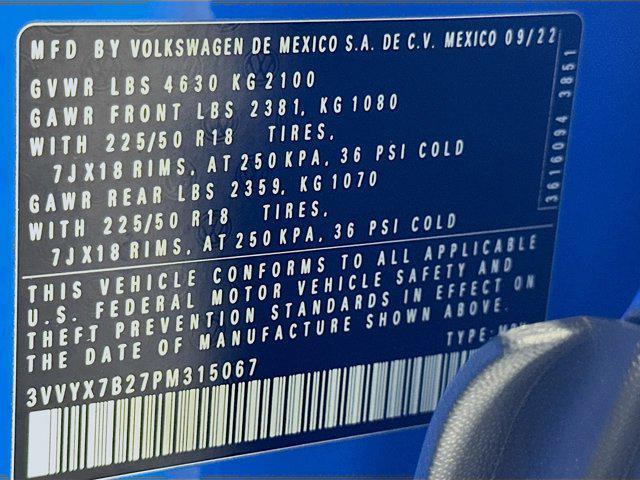 used 2023 Volkswagen Taos car, priced at $19,696