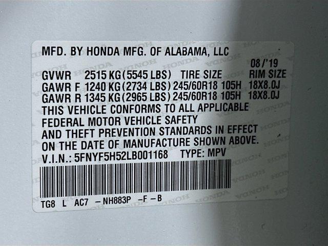 used 2020 Honda Pilot car, priced at $17,687