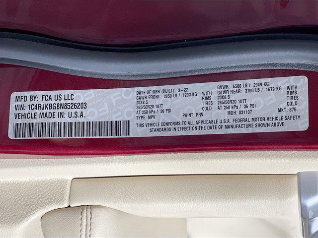 used 2022 Jeep Grand Cherokee L car, priced at $31,597