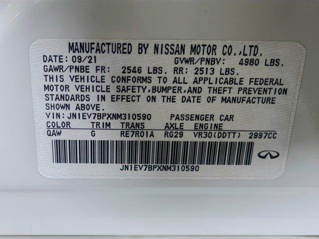 used 2022 INFINITI Q50 car, priced at $25,797