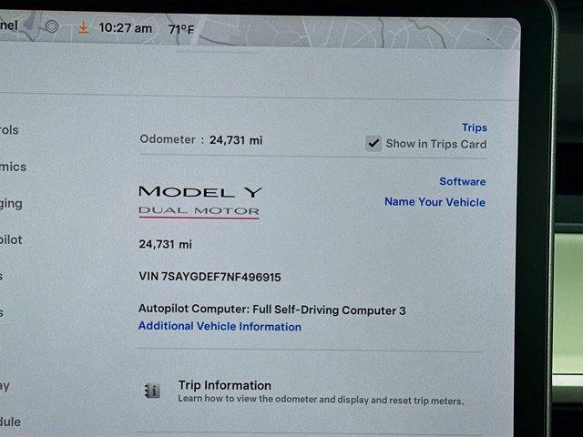 used 2022 Tesla Model Y car, priced at $30,597
