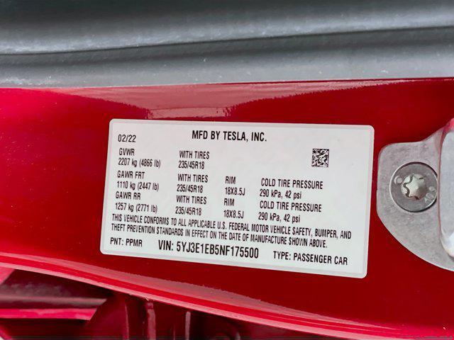 used 2022 Tesla Model 3 car, priced at $25,999