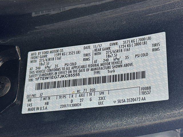 used 2018 Ford F-150 car, priced at $29,899