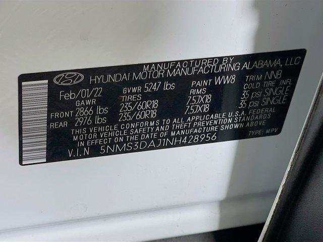 used 2022 Hyundai Santa Fe car, priced at $22,497