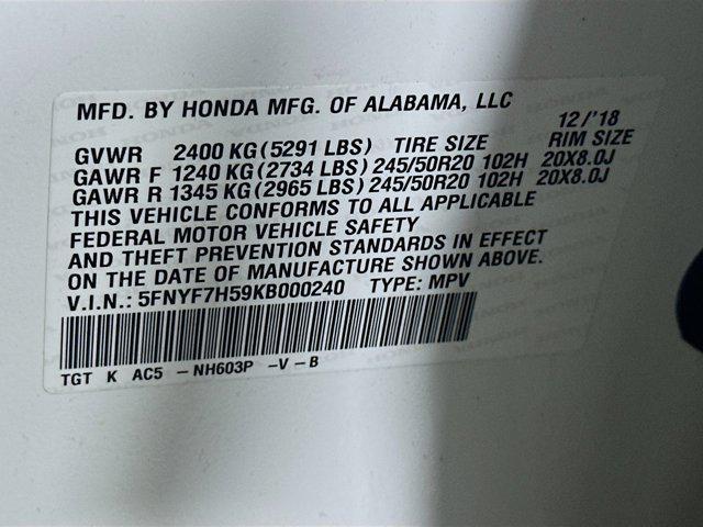 used 2019 Honda Passport car, priced at $18,987
