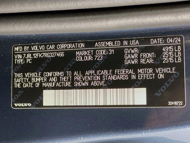 used 2024 Volvo S60 car, priced at $26,897