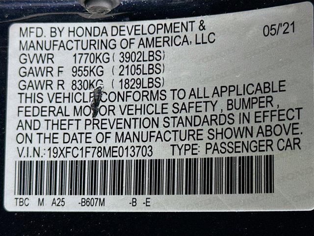 used 2021 Honda Civic car, priced at $17,787