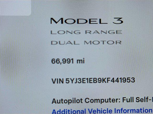 used 2019 Tesla Model 3 car, priced at $20,197