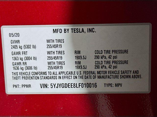 used 2020 Tesla Model Y car, priced at $24,597