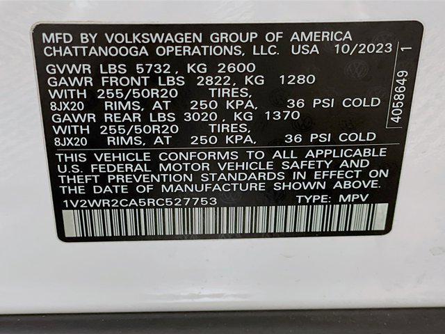 used 2024 Volkswagen Atlas car, priced at $29,997