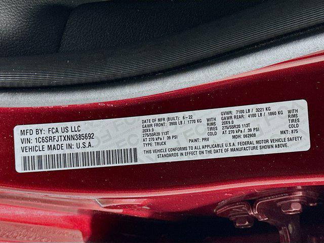 used 2022 Ram 1500 car, priced at $38,987