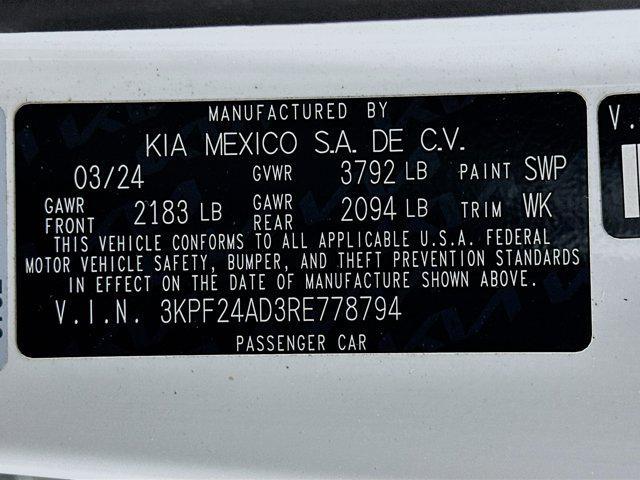 used 2024 Kia Forte car, priced at $15,487
