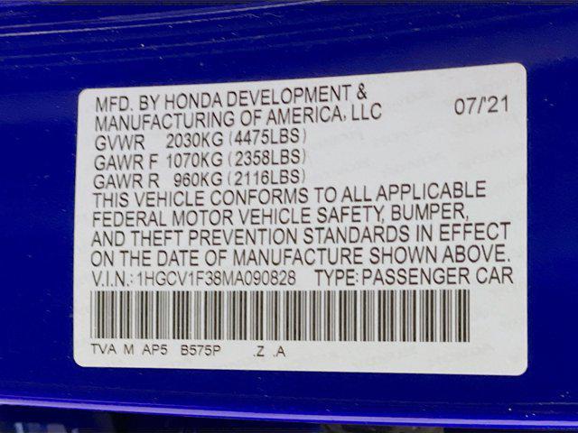 used 2021 Honda Accord car, priced at $25,599