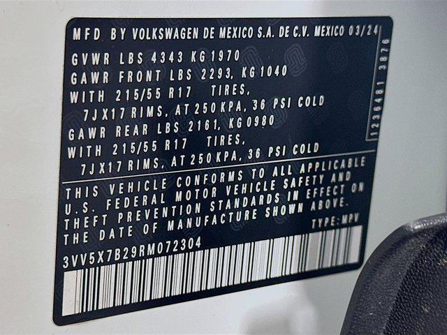 used 2024 Volkswagen Taos car, priced at $18,396