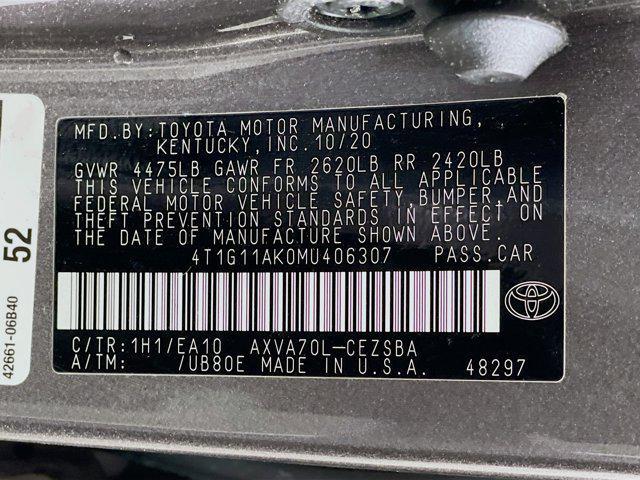 used 2021 Toyota Camry car, priced at $23,397