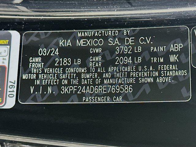 used 2024 Kia Forte car, priced at $16,496
