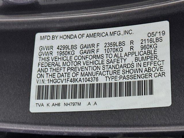 used 2019 Honda Accord car, priced at $21,497