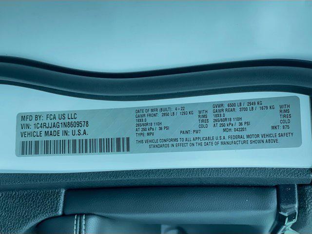 used 2022 Jeep Grand Cherokee L car, priced at $25,497