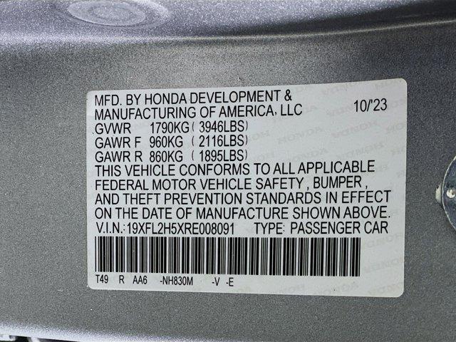 used 2024 Honda Civic car, priced at $23,597