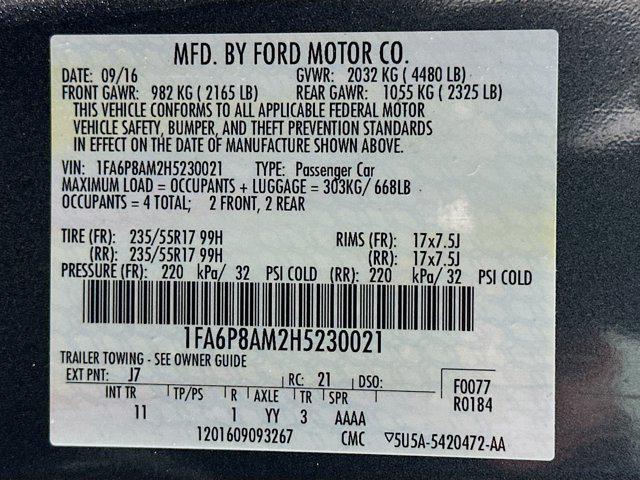 used 2017 Ford Mustang car, priced at $14,996