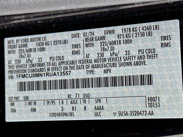 used 2024 Ford Escape car, priced at $19,987