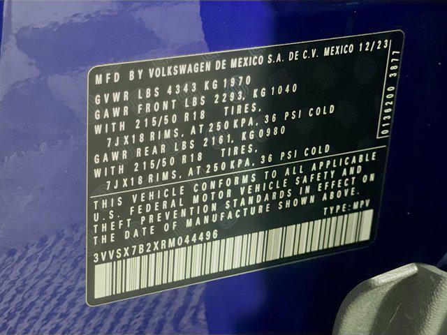 used 2024 Volkswagen Taos car, priced at $21,497