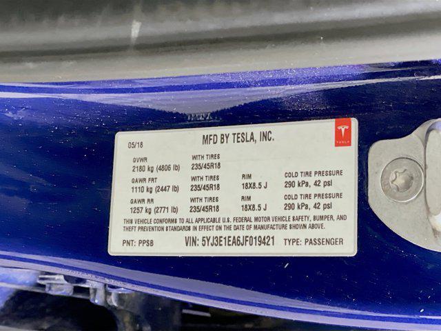 used 2018 Tesla Model 3 car, priced at $18,997