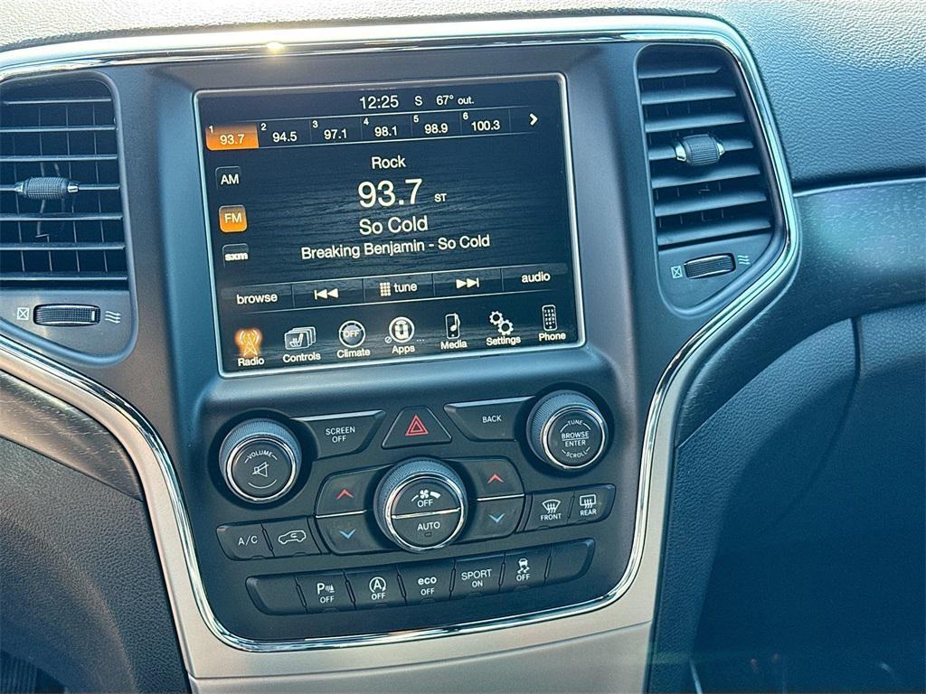 used 2017 Jeep Grand Cherokee car, priced at $15,000
