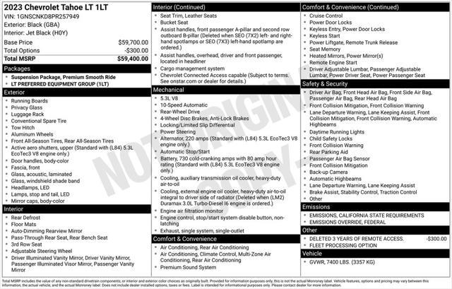 used 2023 Chevrolet Tahoe car, priced at $43,800