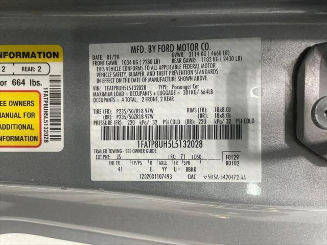 used 2020 Ford Mustang car, priced at $17,750