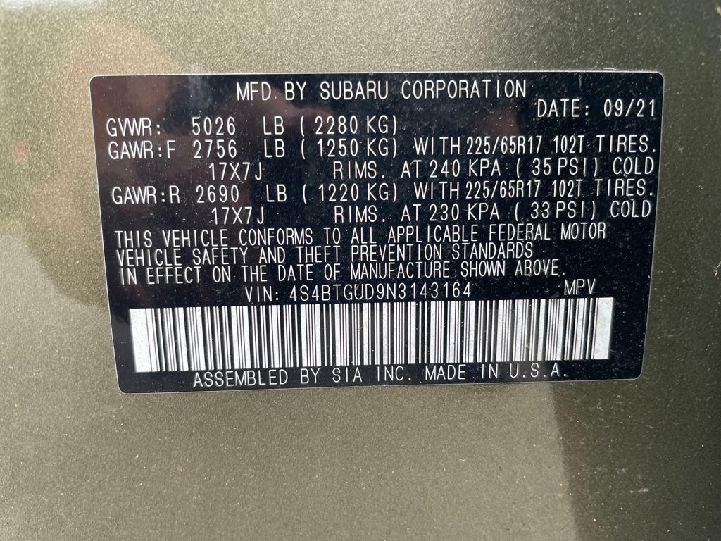 used 2022 Subaru Outback car, priced at $26,850