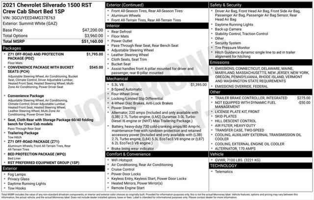 used 2021 Chevrolet Silverado 1500 car, priced at $42,200