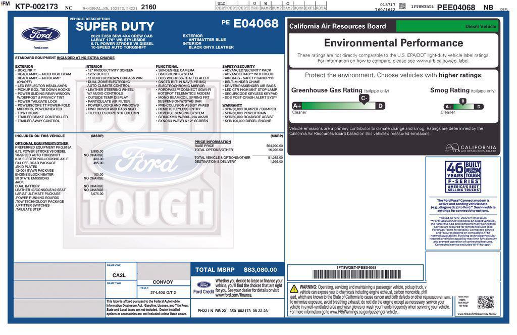 used 2023 Ford F-350 car, priced at $73,193