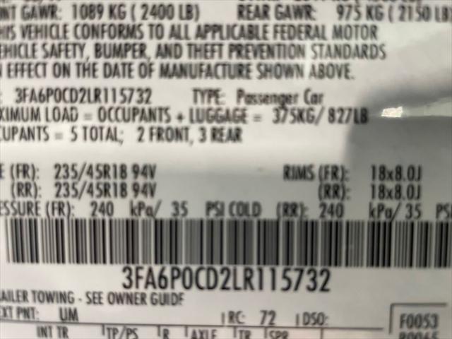 used 2020 Ford Fusion car, priced at $14,100